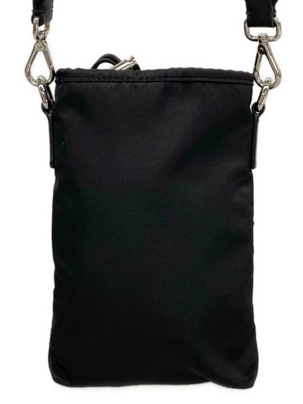 PRADA Re-Nylon Smart Phone Case 2ZH155 Black Nylon Leather - Shoulder Bag - Picture 2 of 13